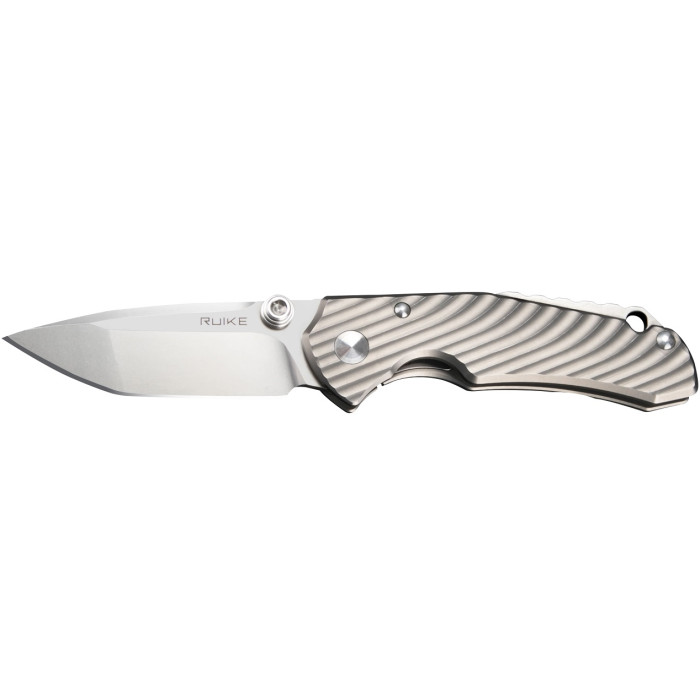 Нож складной Ruike M671-TZ, (7 см) steel 154СМ / TC4 (титан) серый (M671-TZ)