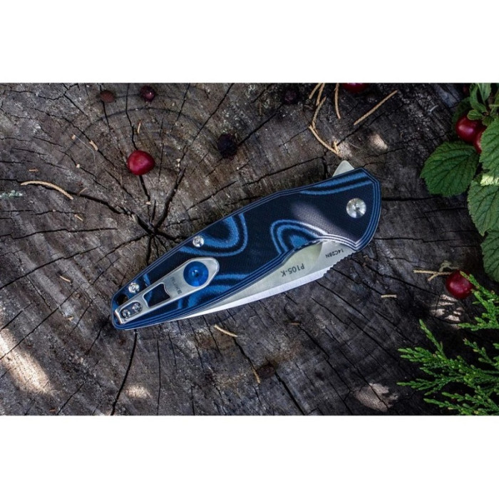 Ніж складаний Ruike Fang P105-K, (9.2 см) 14C28N / G10 сірий (P105-K)