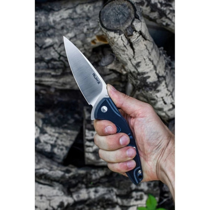 Ніж складаний Ruike Fang P105-K, (9.2 см) 14C28N / G10 сірий (P105-K)