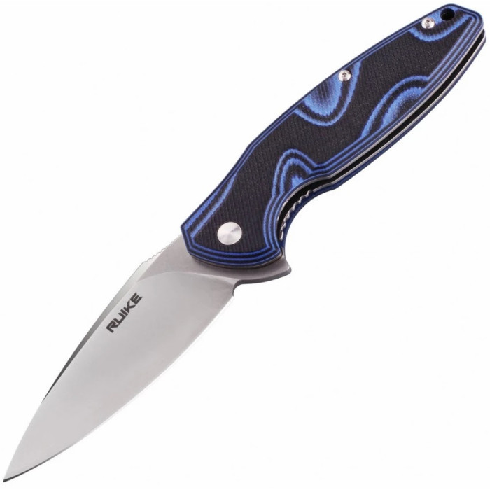 Ніж складаний Ruike Fang P105-Q, (9.2 см) 14C28N / G10 синій (P105-Q)