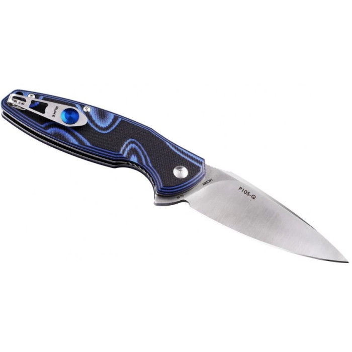 Ніж складаний Ruike Fang P105-Q, (9.2 см) 14C28N / G10 синій (P105-Q)