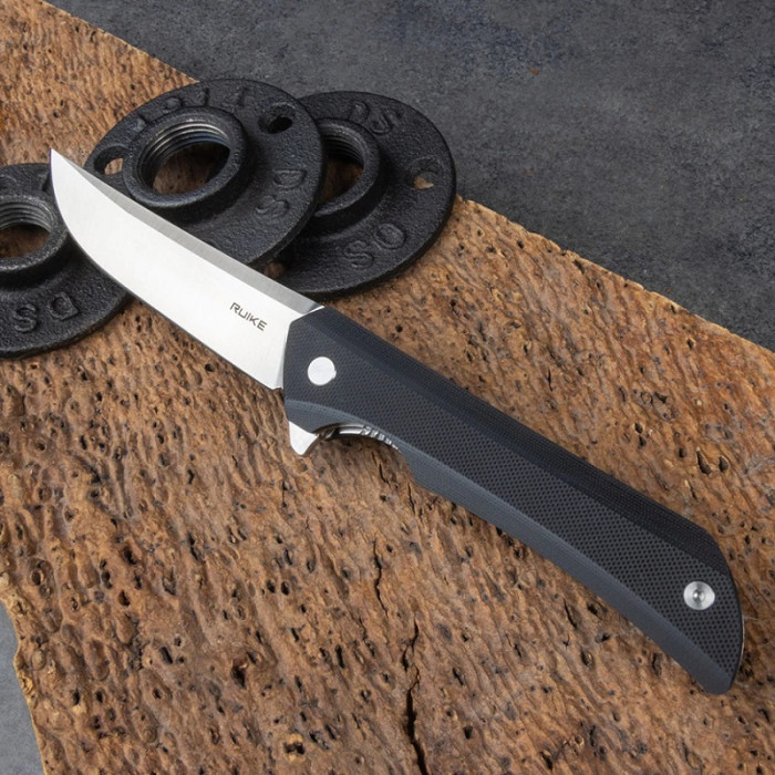 Нож складной Ruike Hussar P121-B, (9.2 см) 14C28N / G10 черный (P121-B)