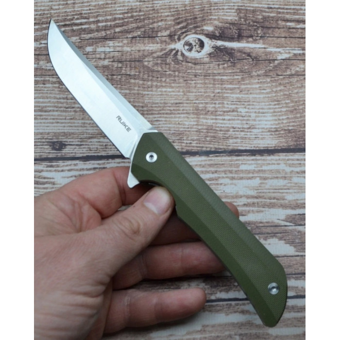 Нож складной Ruike Hussar P121-G, (9.2 см) 14C28N / G10 зеленый (P121-G)