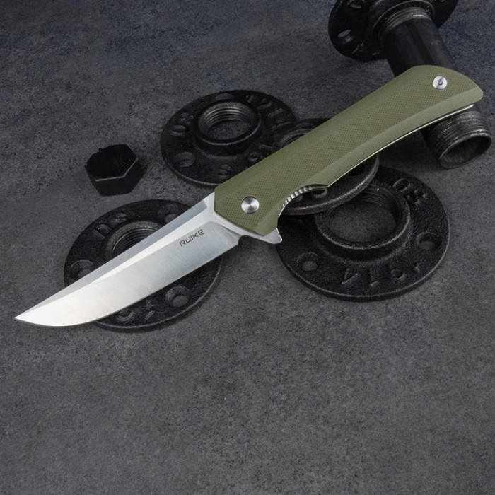 Нож складной Ruike Hussar P121-G, (9.2 см) 14C28N / G10 зеленый (P121-G)