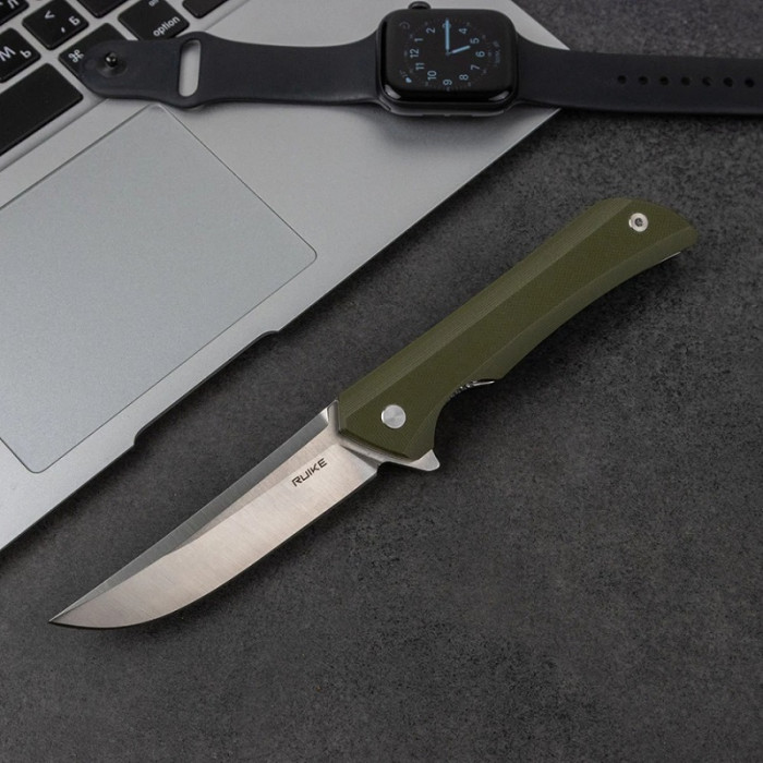 Нож складной Ruike Hussar P121-G, (9.2 см) 14C28N / G10 зеленый (P121-G)