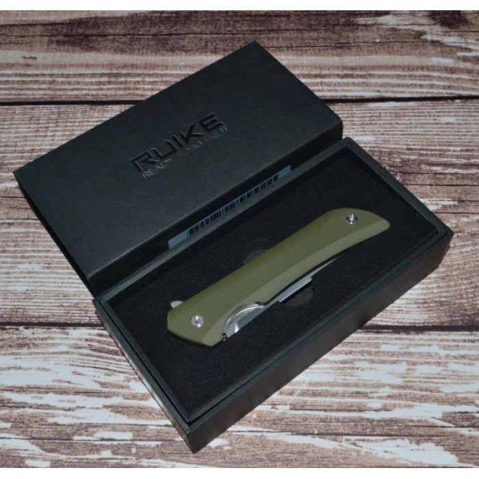 Нож складной Ruike Hussar P121-G, (9.2 см) 14C28N / G10 зеленый (P121-G)