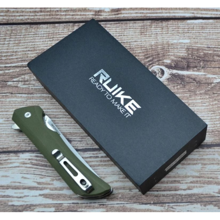 Нож складной Ruike Hussar P121-G, (9.2 см) 14C28N / G10 зеленый (P121-G)