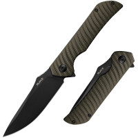 Нож складной Ruike P123-MB, (9.2 см) 14C28N / микарта коричневый (P123-MB)