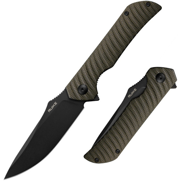 Ніж складаний Ruike P123-MB, (9.2 см) 14C28N / мікарта коричневий (P123-MB)