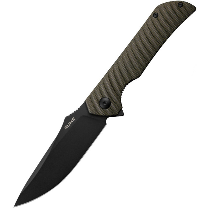 Ніж складаний Ruike P123-MB, (9.2 см) 14C28N / мікарта коричневий (P123-MB)