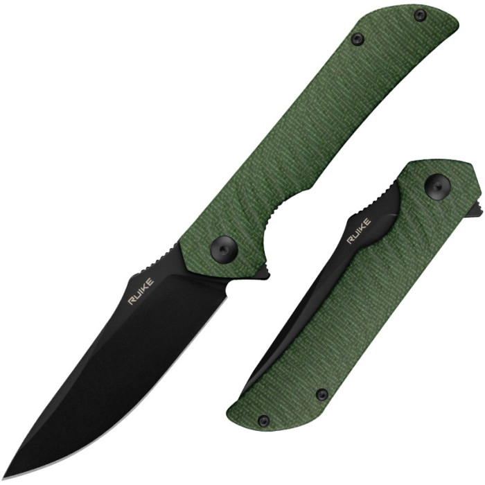 Ніж складаний Ruike P123-MG, (9.2 см) 14C28N / мікарта темно-зелений (P123-MG)