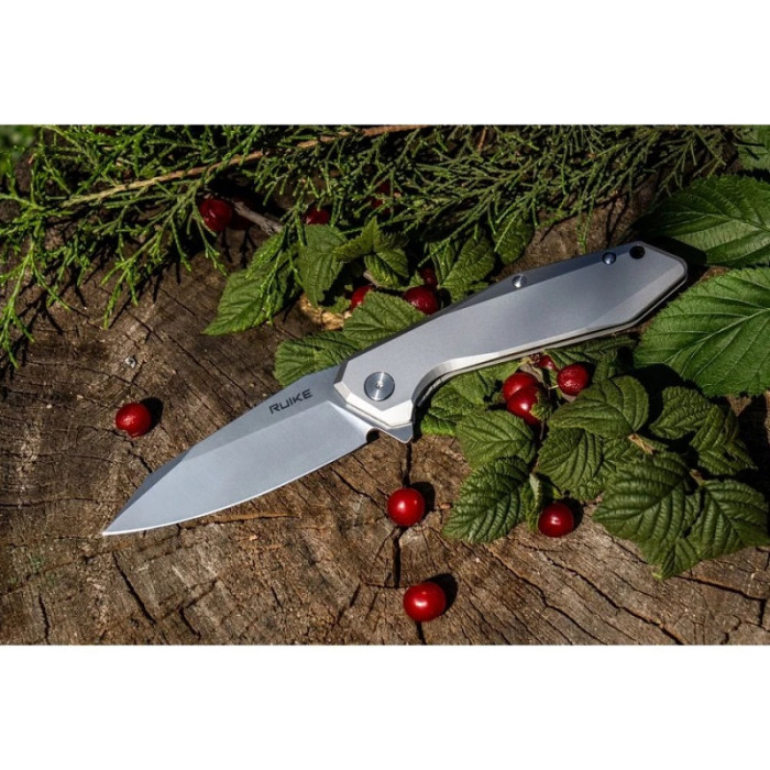 Ніж складаний Ruike P135-SF, (9.2 см) 14C28N / steel 420 сірий (P135-SF)