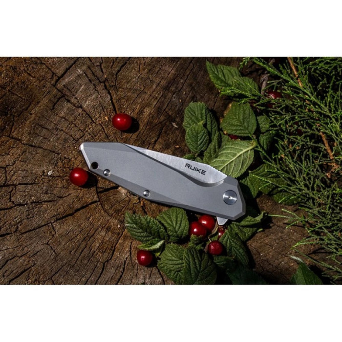 Ніж складаний Ruike P135-SF, (9.2 см) 14C28N / steel 420 сірий (P135-SF)