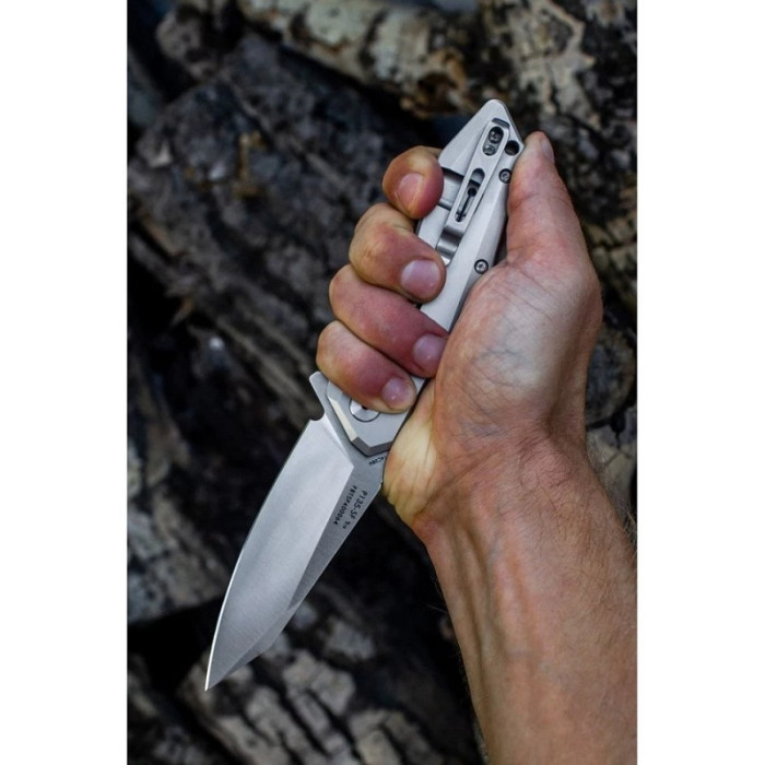 Ніж складаний Ruike P135-SF, (9.2 см) 14C28N / steel 420 сірий (P135-SF)