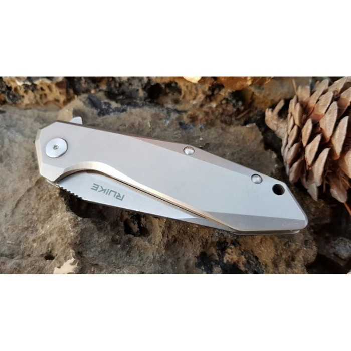 Ніж складаний Ruike P135-SF, (9.2 см) 14C28N / steel 420 сірий (P135-SF)