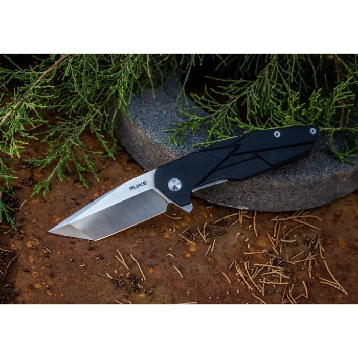 Нож складной Ruike P138-B, (9 см) 14C28N / G10 черный (P138-B)