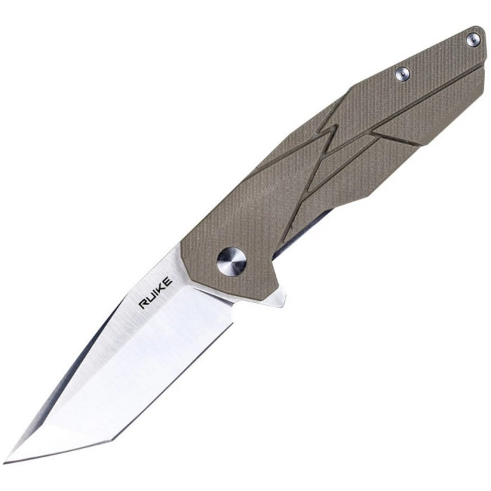 Ніж складаний Ruike P138-W, (9 см) 14C28N / G10 бежевий (P138-W)