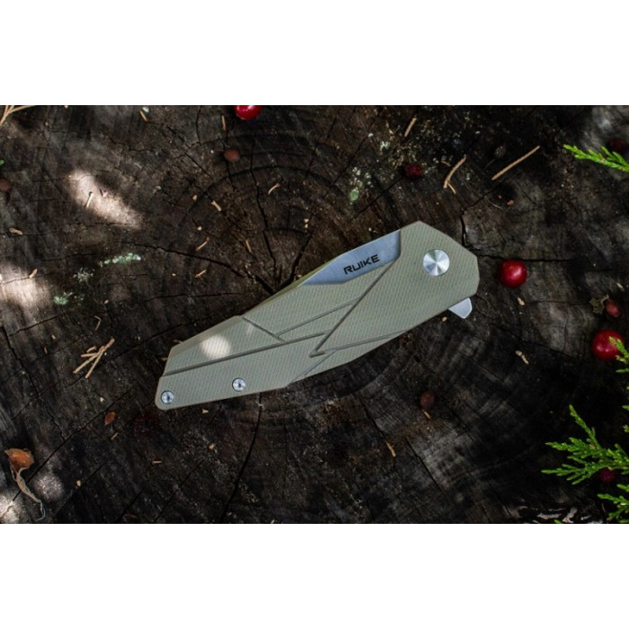 Ніж складаний Ruike P138-W, (9 см) 14C28N / G10 бежевий (P138-W)