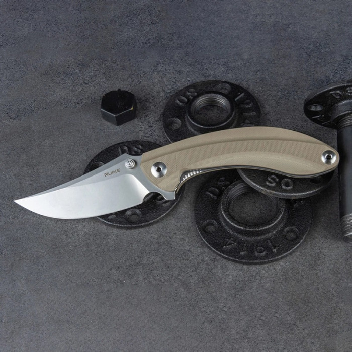 Нож складной Ruike P155-W, (9 см) 14C28N / G10 песочный (P155-W)