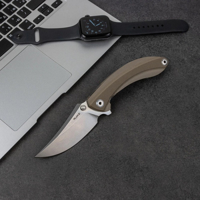 Нож складной Ruike P155-W, (9 см) 14C28N / G10 песочный (P155-W)