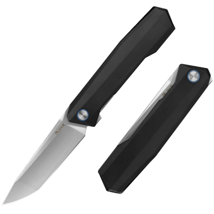 Нож складной Ruike P166-AB, (9.2 см) 14C28N / Aluminum черный (P166-AB)