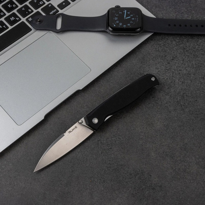 Ніж складаний Ruike P662-B, (7.4 см) 14C28N / G10 чорний (P662-B)