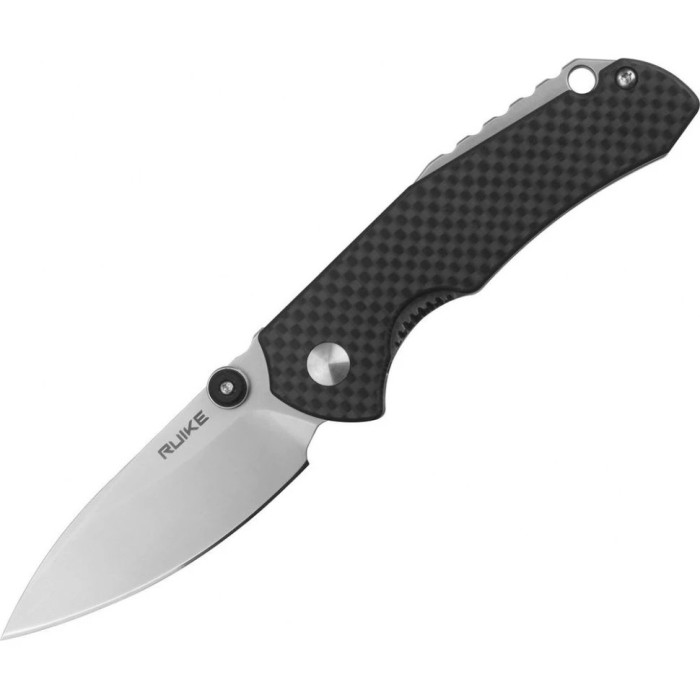 Нож складной Ruike P671-CB, (7 см) 14C28N / G10&carbon fiber черный (P671-CB)