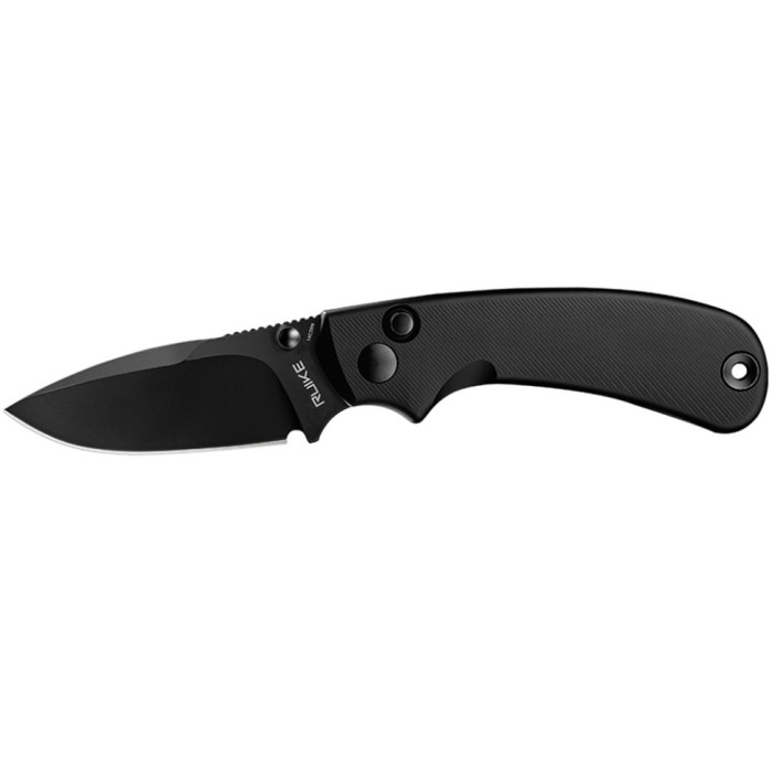 Нож складной Ruike P736-AB, (7.5 см) 14C28N / алюминий, черный (P736-AB)