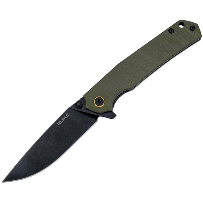 Ніж складаний Ruike P801-G, (8.6 см) 14C28N / G10 оливковий (P801-G)