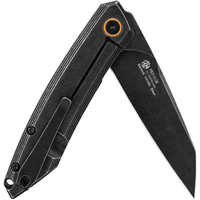Ніж складаний Ruike P831S-SB, (8.5 см) 14C28N / 3cr14n чорний (P831S-SB)