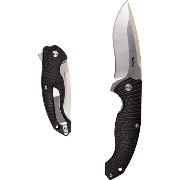 Нож складной Ruike Fang P852-B, (8.9 см) 14C28N / G10 черный (P852-B)