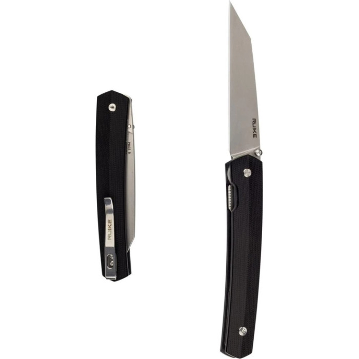 Ніж складаний Ruike Fang P865-B, (9.1 см) 14C28N / G10 чорний (P865-B)