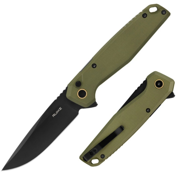 Нож складной Ruike P873-G, (8.8 см)14C28N / G10 зеленый (P873-G)