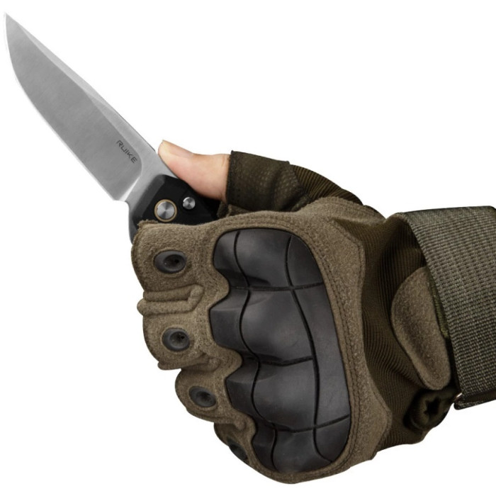 Нож складной Ruike P873-MB, (8.8 см)14C28N / G10 черный (P873-MB)