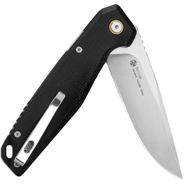 Нож складной Ruike P873-MB, (8.8 см)14C28N / G10 черный (P873-MB)