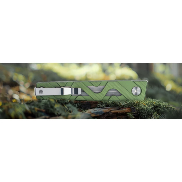 Ніж складаний Ruike P878-AG, (8.7 см) 14C28N / 6063Aluminum зелений (P878-AG)