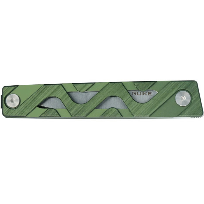 Ніж складаний Ruike P878-AG, (8.7 см) 14C28N / 6063Aluminum зелений (P878-AG)