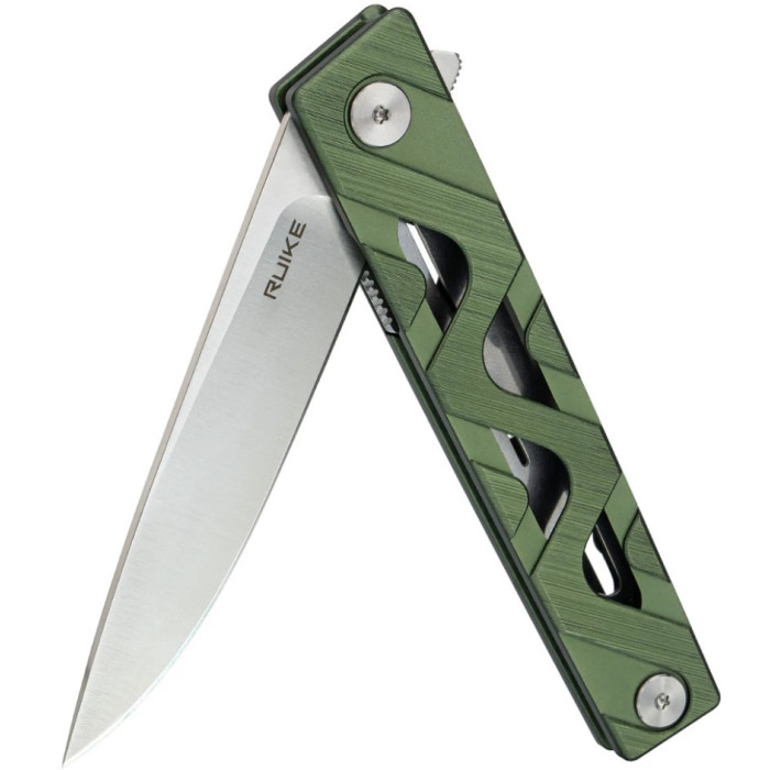 Ніж складаний Ruike P878-AG, (8.7 см) 14C28N / 6063Aluminum зелений (P878-AG)