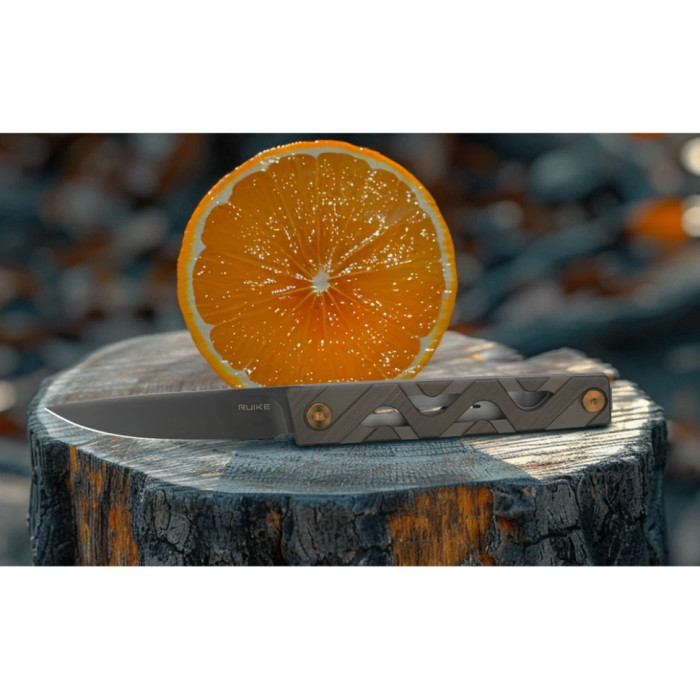 Ніж складаний Ruike P878-AK, (8.7 см) 14C28N / 6063Aluminum сірий (P878-AK)
