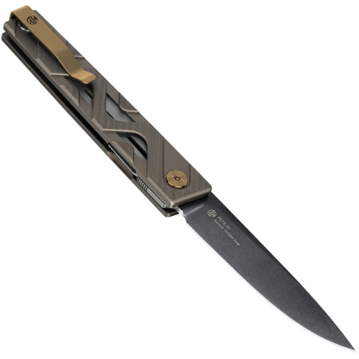 Ніж складаний Ruike P878-AK, (8.7 см) 14C28N / 6063Aluminum сірий (P878-AK)