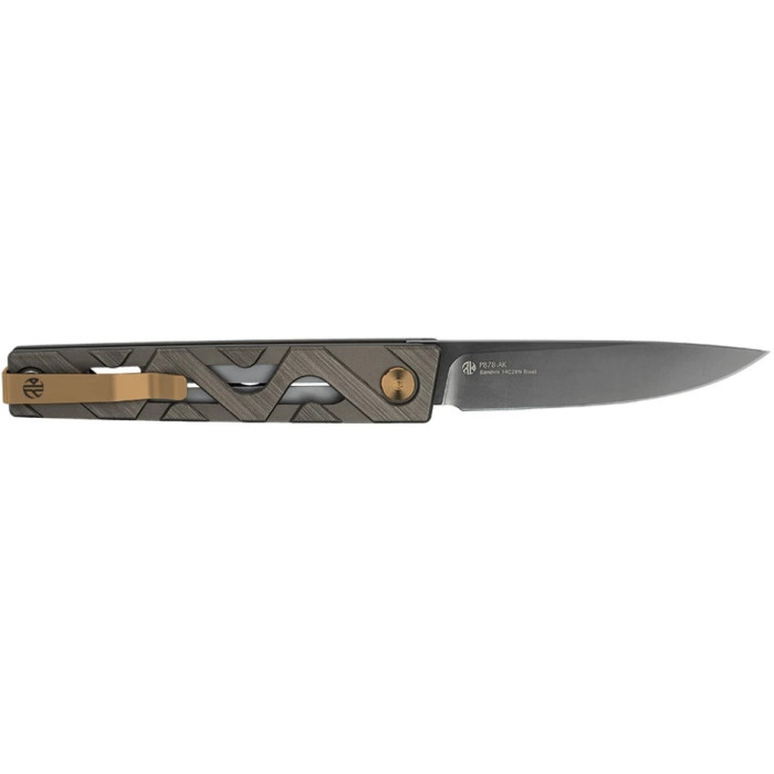 Ніж складаний Ruike P878-AK, (8.7 см) 14C28N / 6063Aluminum сірий (P878-AK)