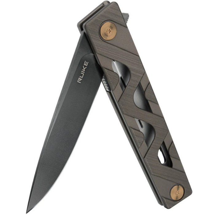 Ніж складаний Ruike P878-AK, (8.7 см) 14C28N / 6063Aluminum сірий (P878-AK)