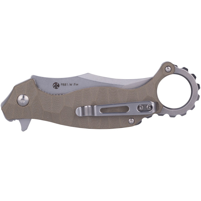 Ніж складаний Ruike P881-W, (7.6 см) 14C28N / G10 бежевий (P881-W)