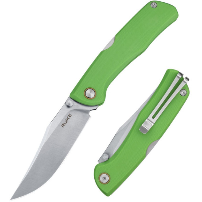 Нож складной Ruike P882-G, (8.5 см) 12C27 / G10 зеленый (P882-G)