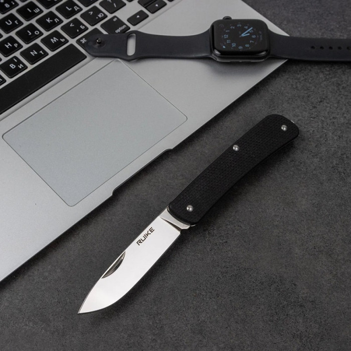 Нож многофункциональный Ruike Criterion S11, (5.3 см) 12C27 / G10 черный (S11-B)