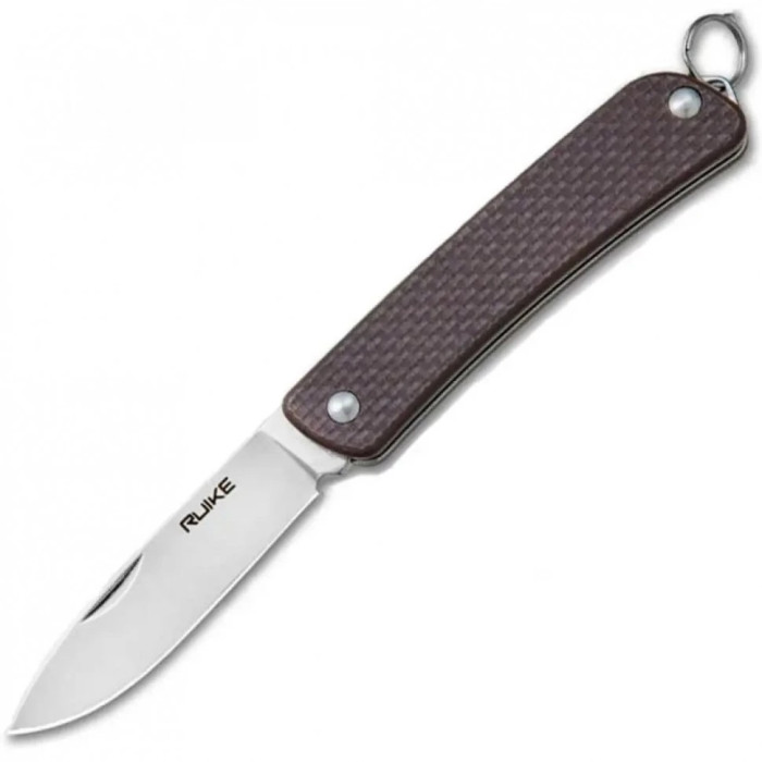 Ніж багатофункціональний Ruike Criterion S11, (5.3 см) 12C27 / G10 коричневий (S11-N)