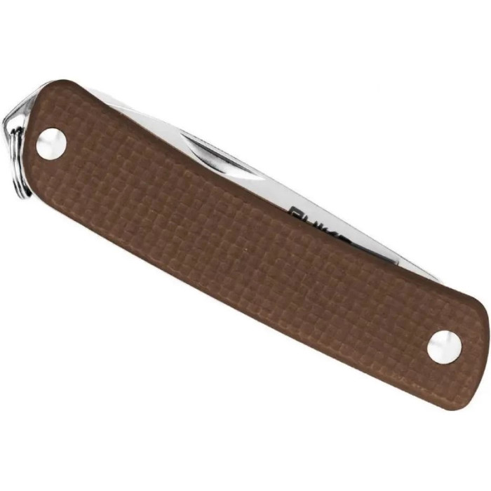 Нож многофункциональный Ruike Criterion S21, (5.3 см) 12C27 / G10 коричневый, 5 инстр. (S21-N)