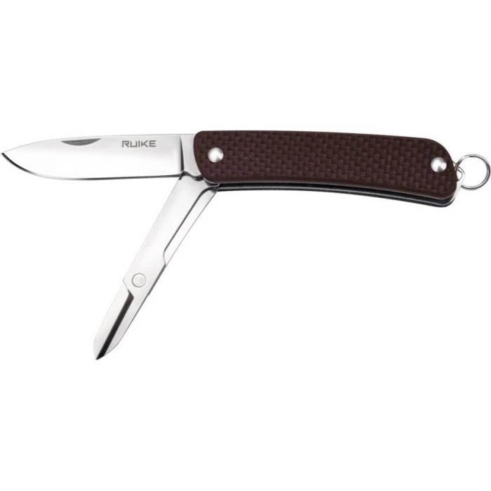 Нож многофункциональный Ruike Criterion S22, (5.3 см) 12C27 / G10 коричневый, 3 инстр. (S22-N)