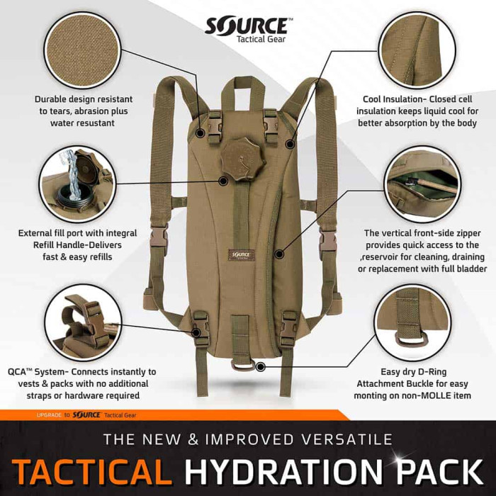 Рюкзак с гидратором SOURCE Tactical 3L Coyote (4000330203)