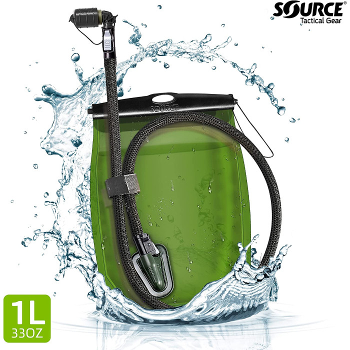 Питьевая система Source Kangaroo Collapsible Canteen 1L Black (4301550101)
